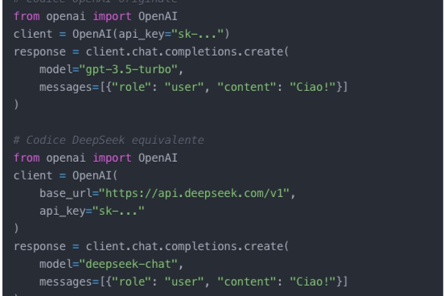 DeepSeek sfida ChatGPT: rivoluzione nelle API dell'Intelligenza Artificiale
