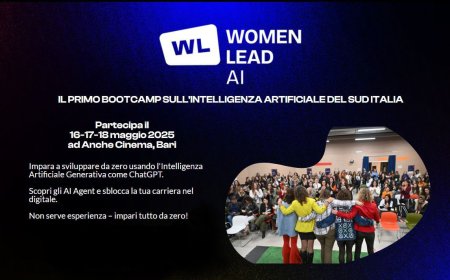 IA in mano alle donne: a Bari il workshop 2025 per costruire un futuro tech senza gap.