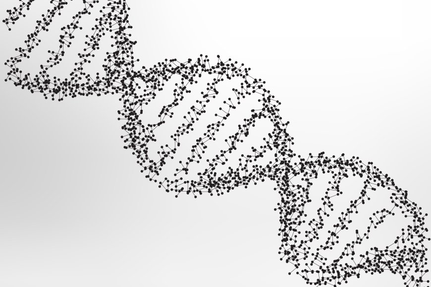 Rendering  di un filamento di DNA