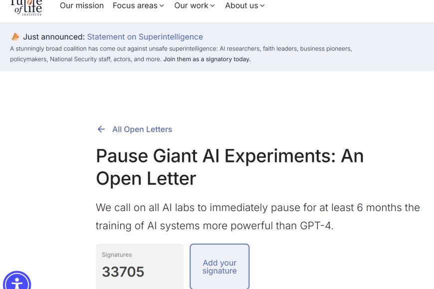 Oltre 1.500 leader globali chiedono una pausa nello sviluppo della superintelligenza AI