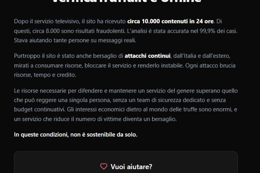 VerificaTruffa.it: l’esperimento di MCC sotto attacco. Quando la sicurezza diventa un bersaglio