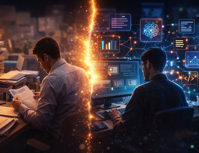 L’intelligenza artificiale ridisegna il lavoro. Più che sostituire, riorganizza.