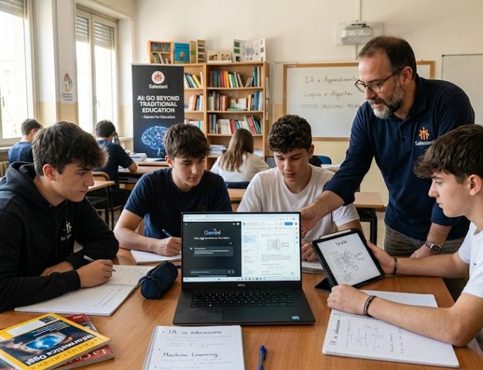 I Salesiani sperimentano l'AI a scuola e il progetto diventa caso di studio per Google