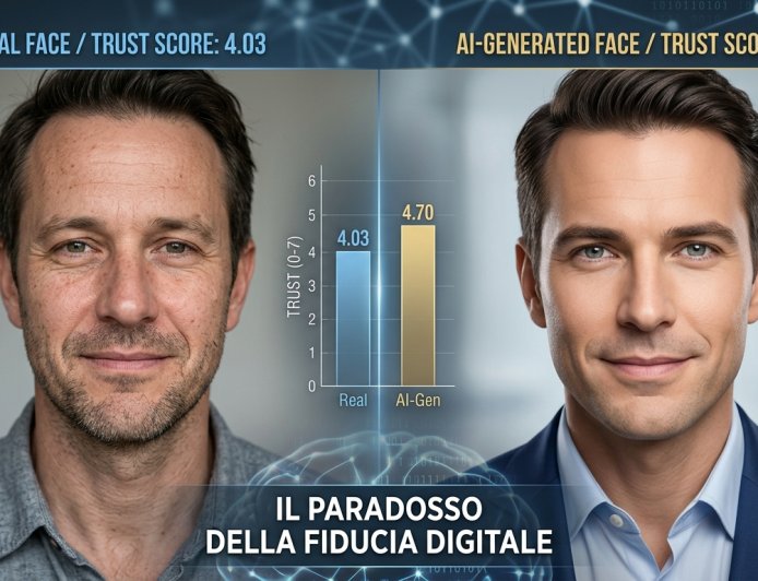 Il paradosso della fiducia visiva: i volti generati dall'IA superano la realtà nel giudizio umano