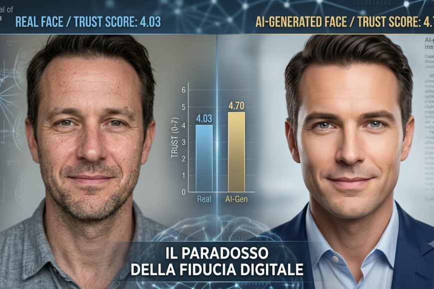 Il paradosso della fiducia visiva: i volti generati dall'IA superano la realtà nel giudizio umano