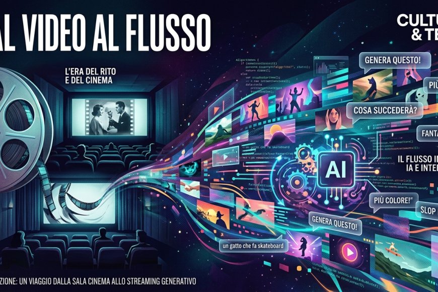 Dal rito della sala cinematografica al flusso ininterrotto delle dirette dall'IA generativa